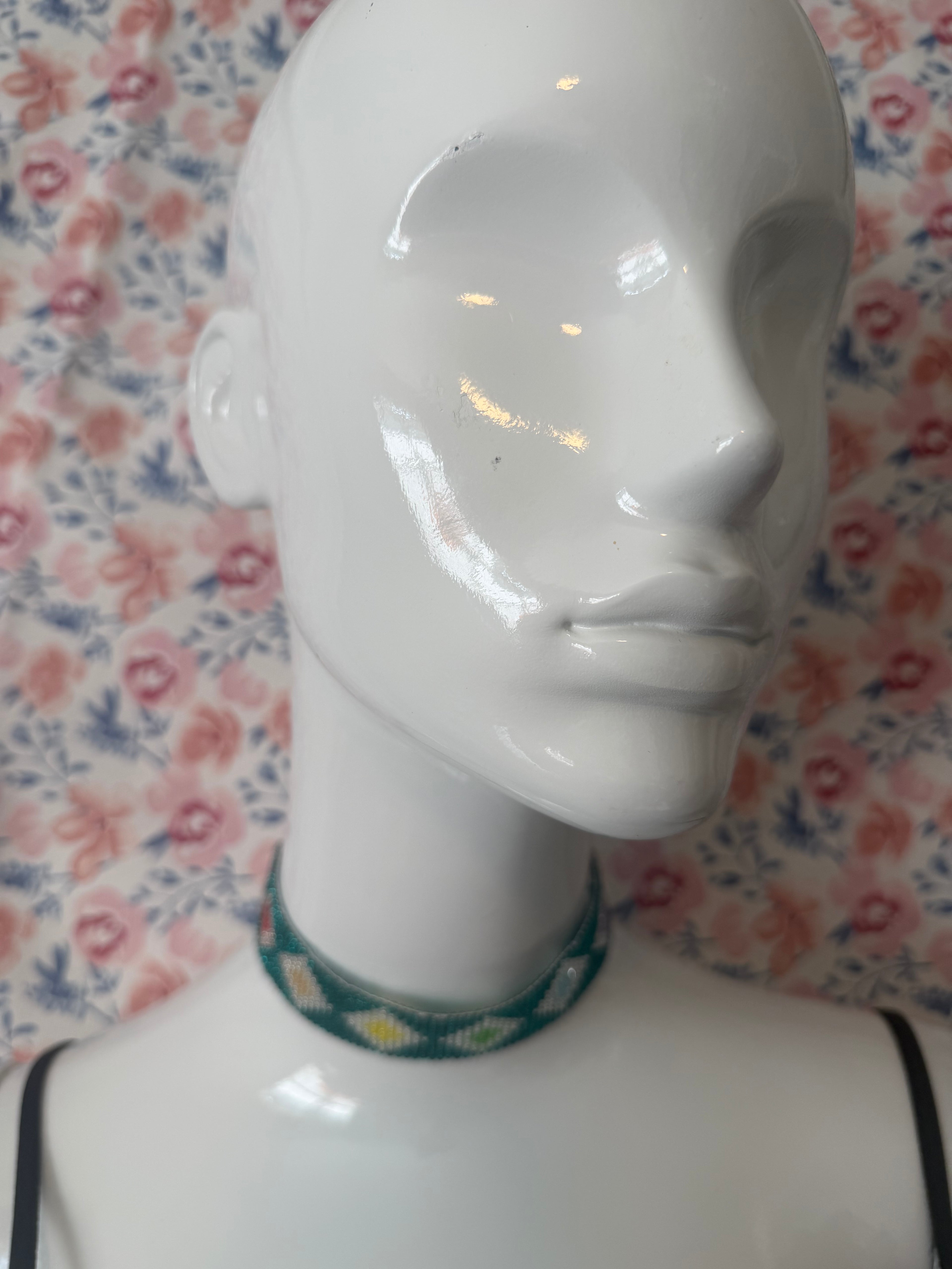 Chakra Pattern Beaded Choker