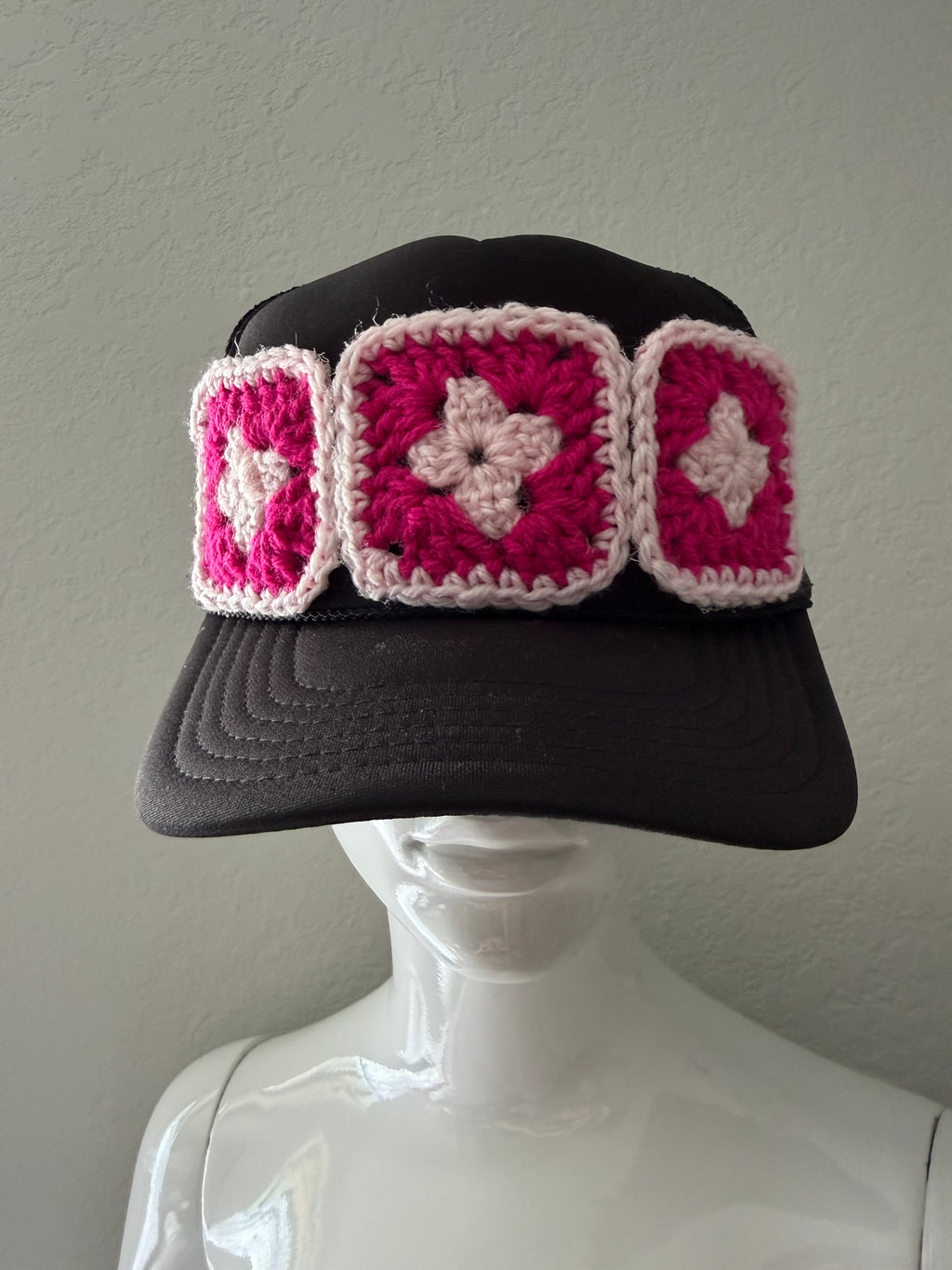 Granny Square Patch Hat