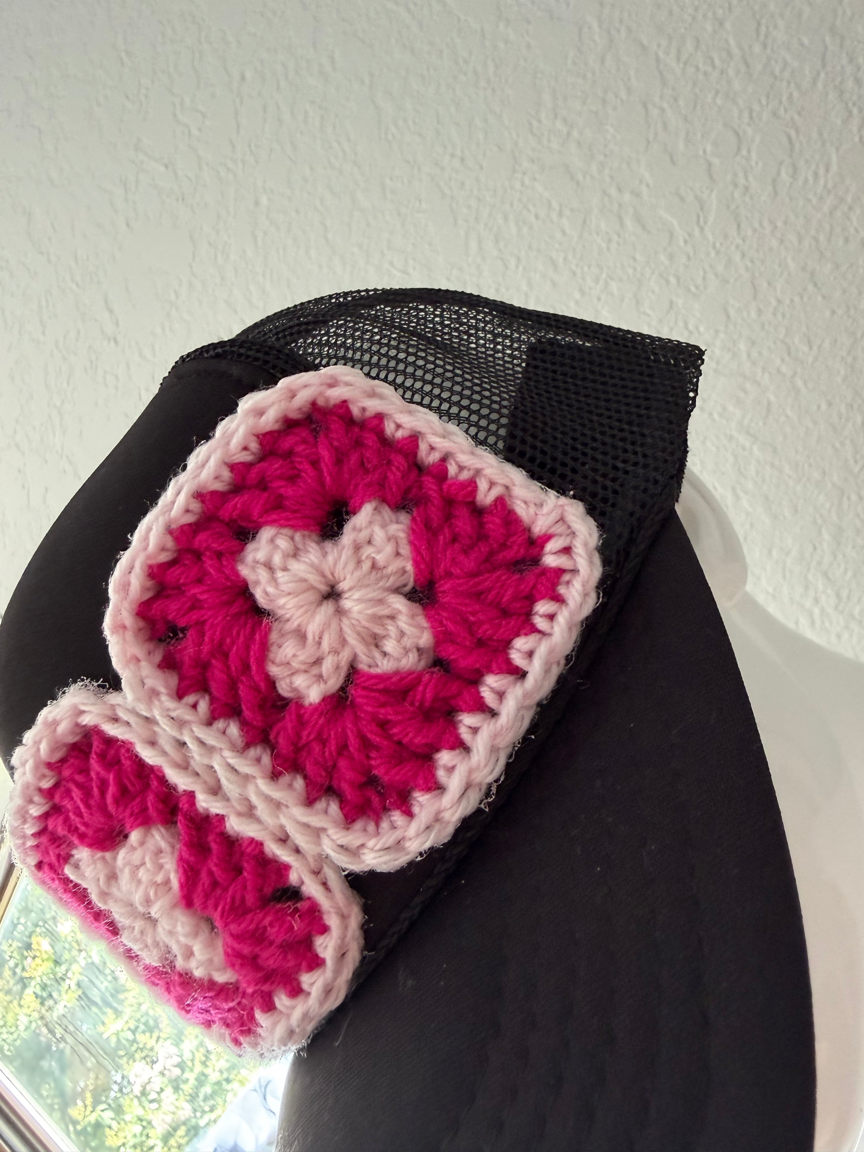 Granny Square Patch Hat
