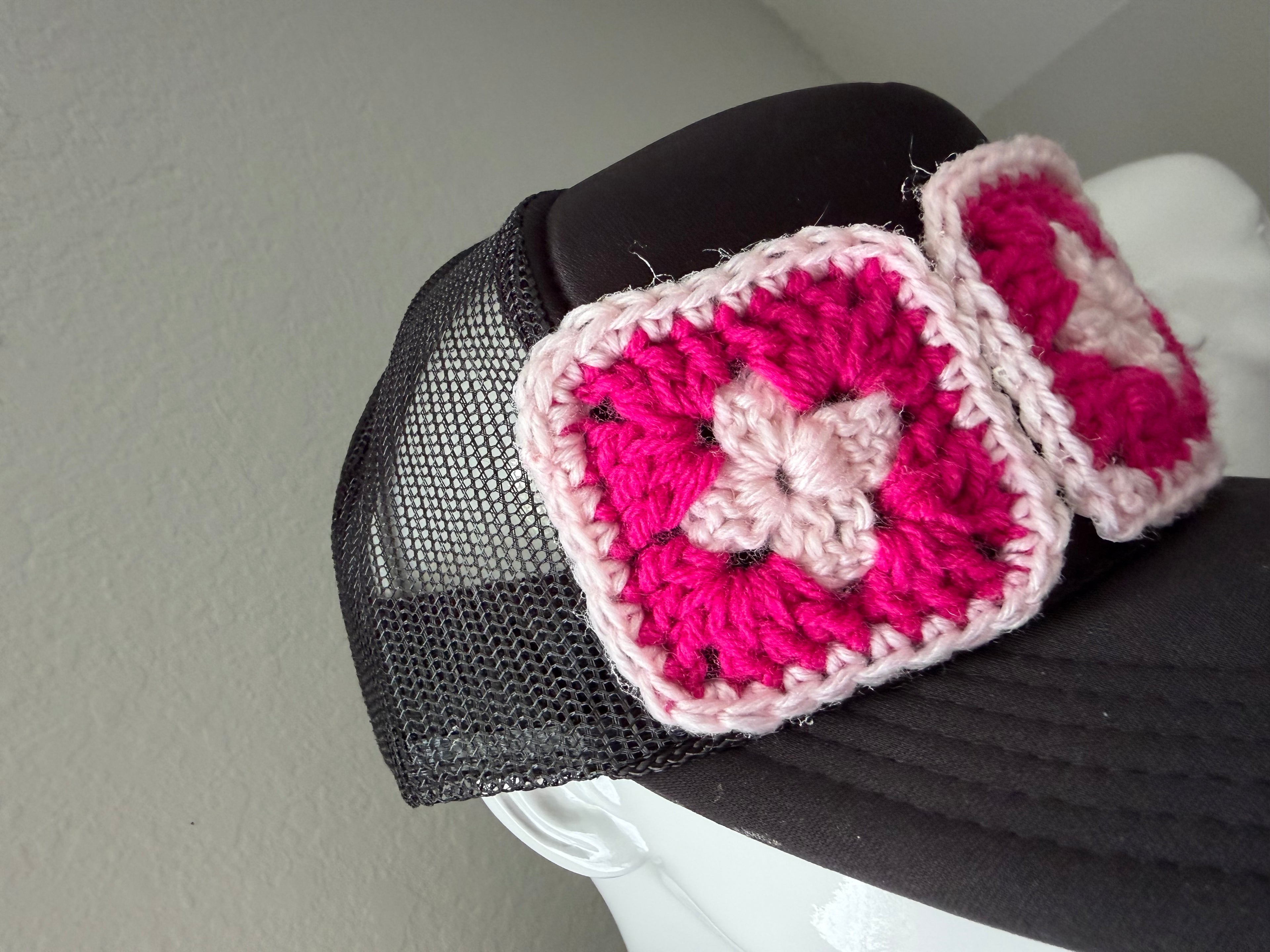 Granny Square Patch Hat