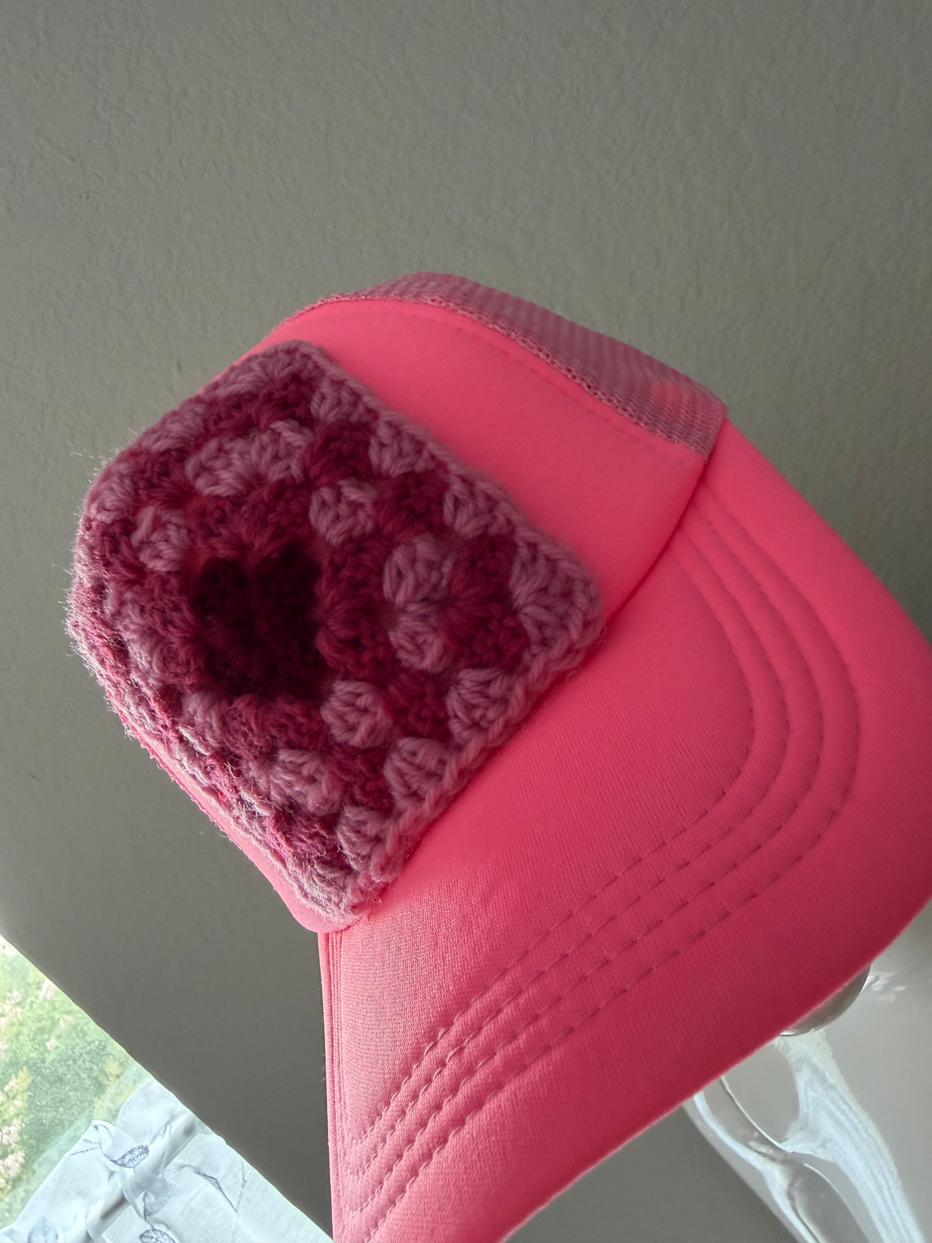 Granny Square Patch Trucker Hat