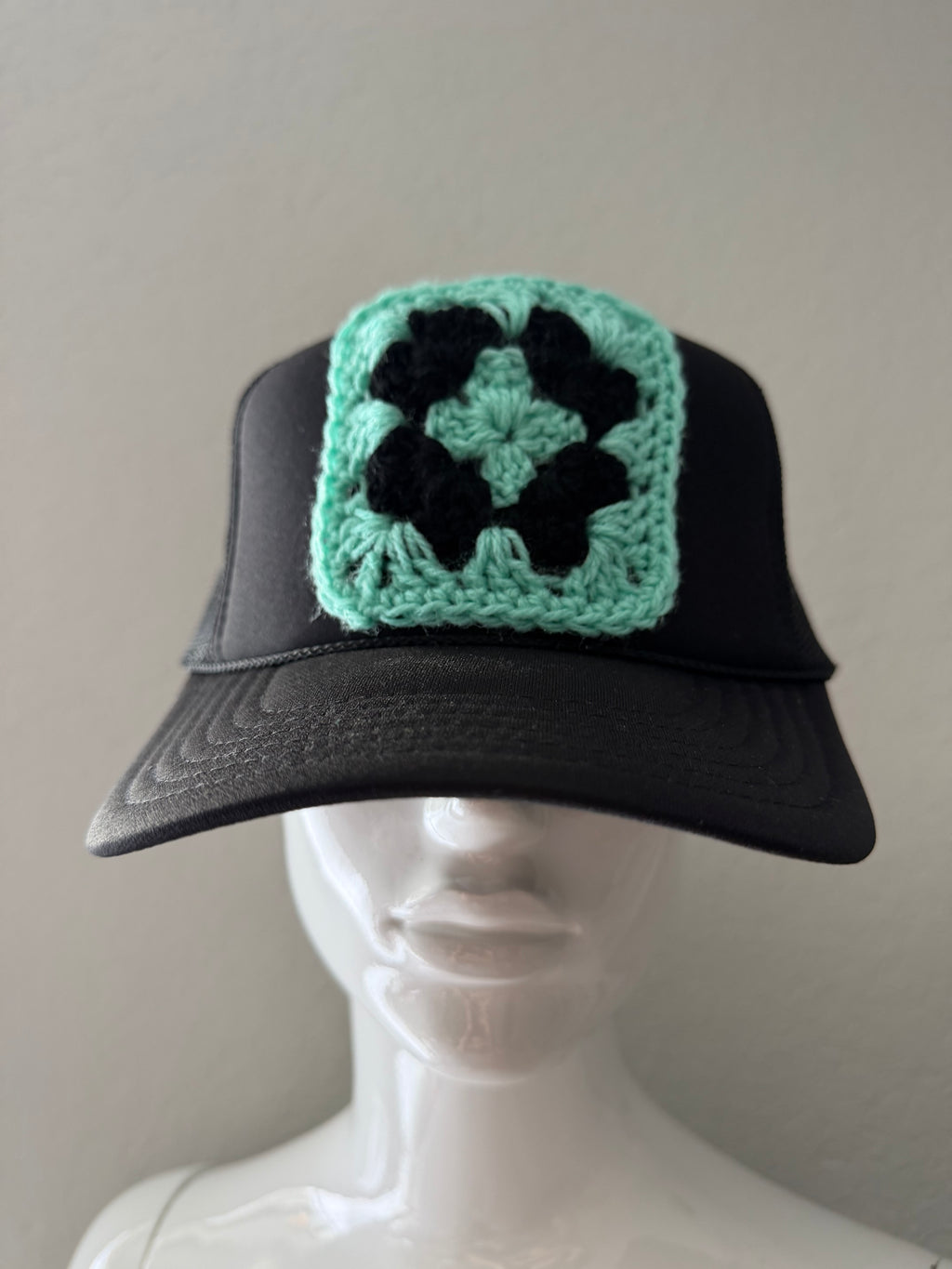 Granny Square Patch Trucker Hat