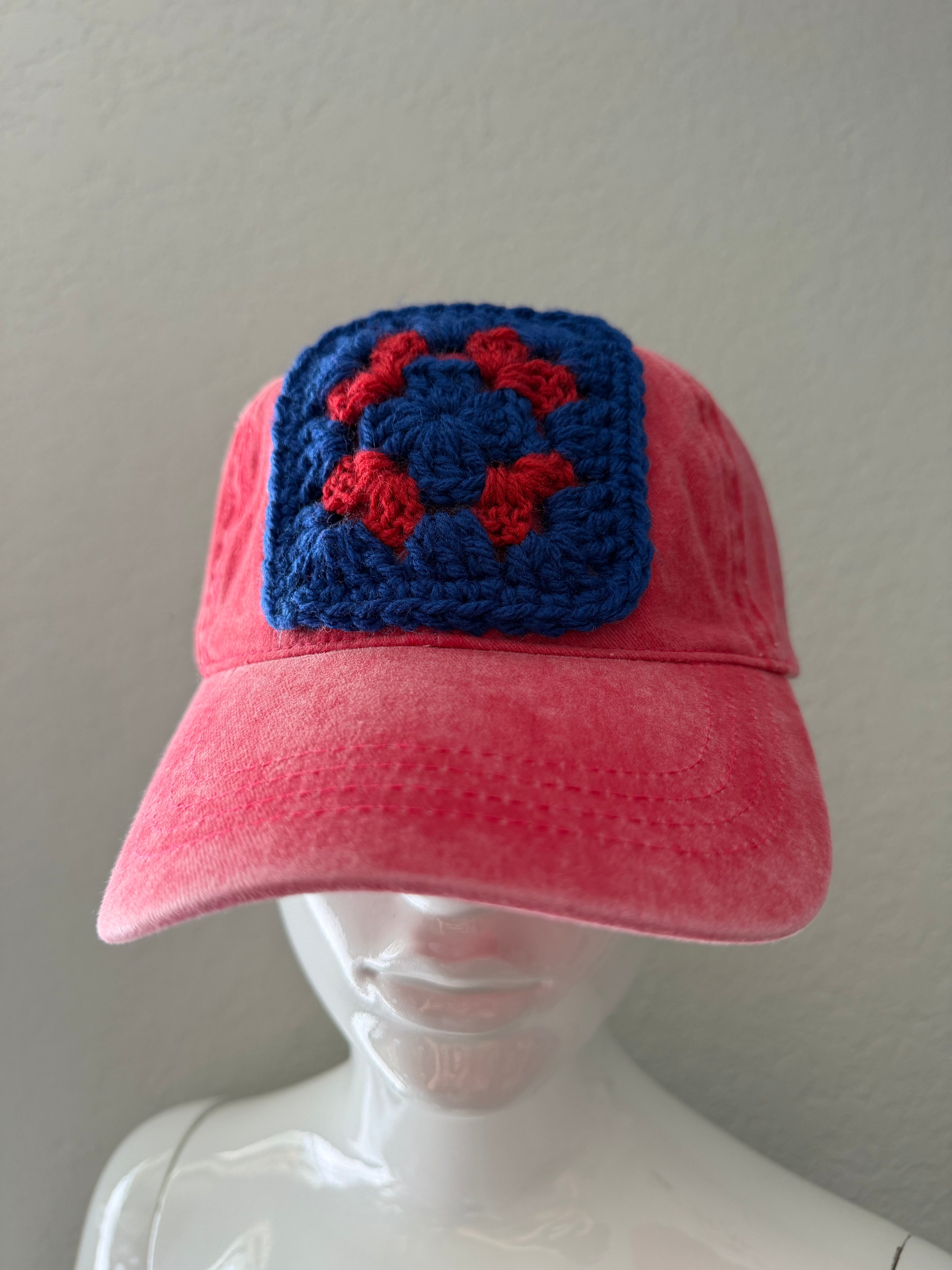 Granny Square Patch Ball Cap