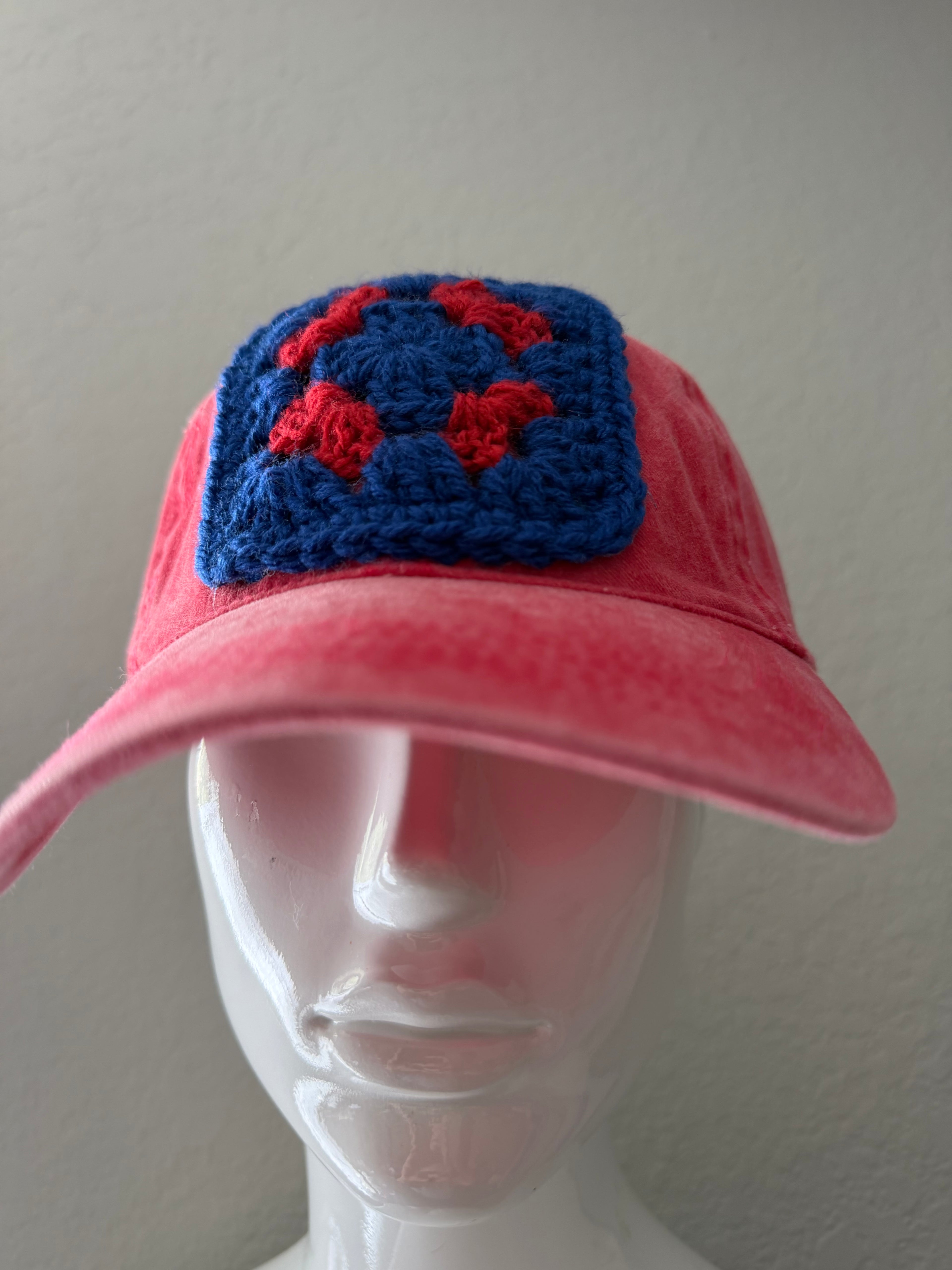 Granny Square Patch Ball Cap