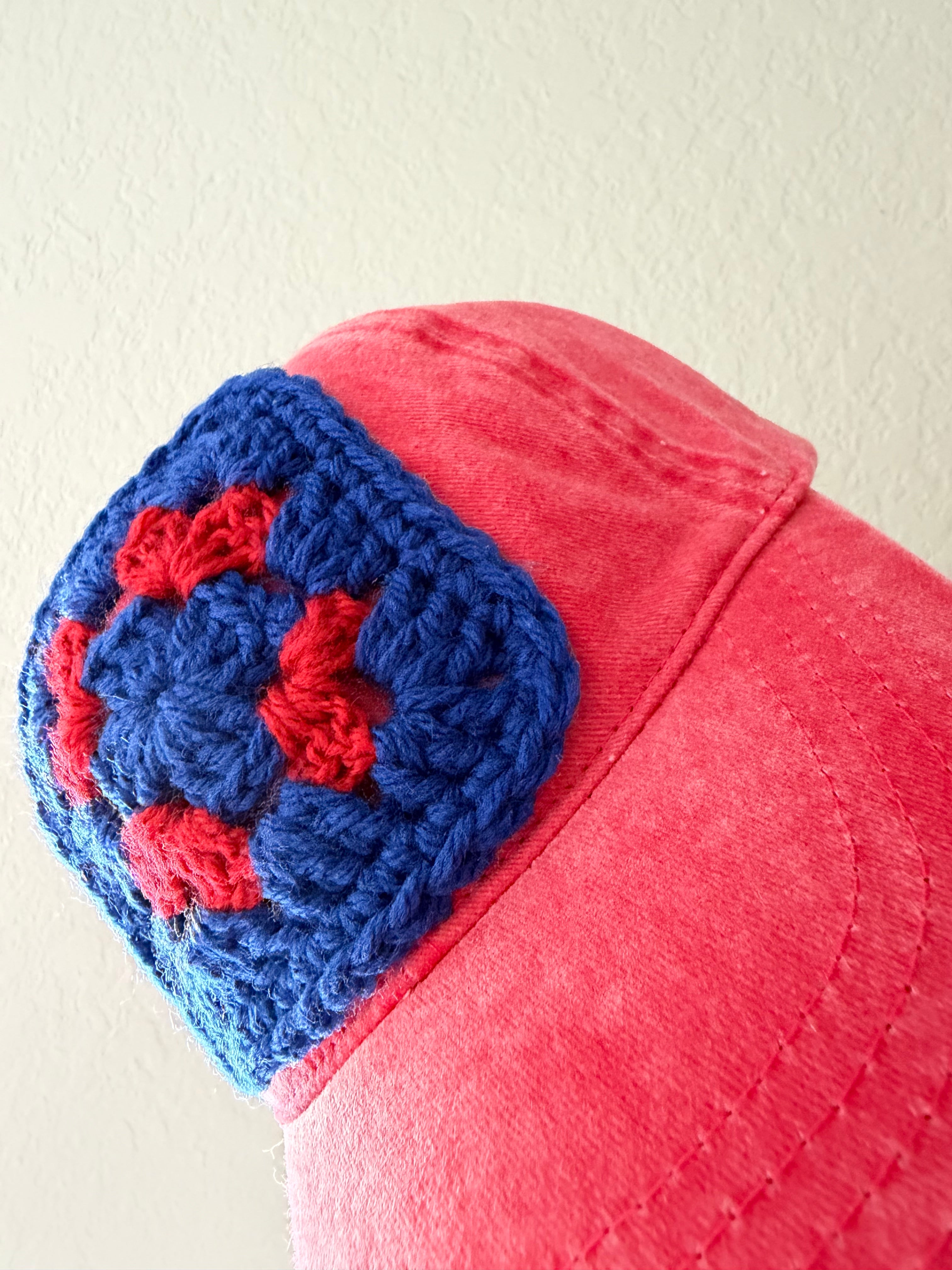 Granny Square Patch Ball Cap